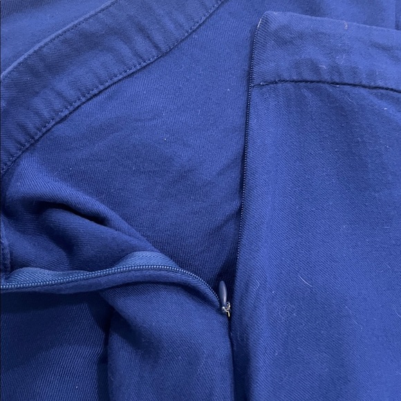 Cobalt Blue High-Low Asymmetrical Wrap Maxi Skirt for Casual Wear - Picture 7 of 9